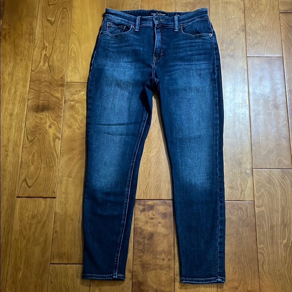 Lucky Brand Bridget Skinny Blue Jeans Size 6 / 28 Mid-Rise Casual Slim Classic